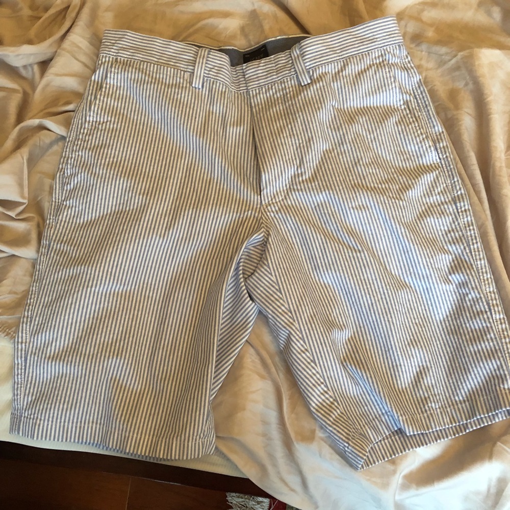 J Crew Seersucker Shorts Size 31